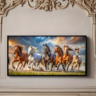 Preview: Diamond Painting Galoppierende Pferde